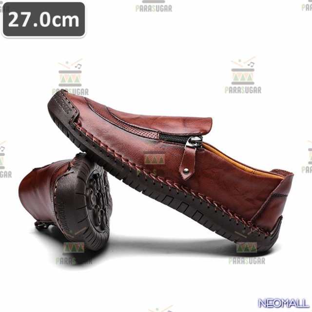人気商品 ☆ メンズ ビジネス レザー シューズ ワインレッド サイズ 27.0cm 革靴  靴 カジュアル 屈曲性 通勤 軽量  【622】の通販は