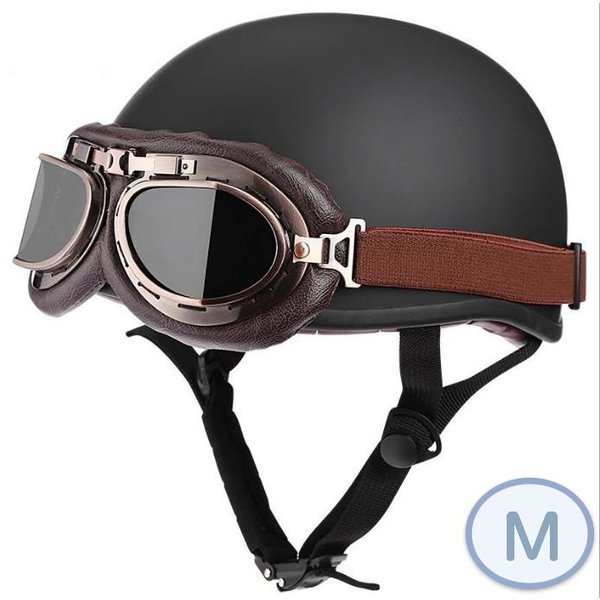 ハーフヘルメット アメリカン Mサイズ 半キャップ 半ヘル - 装備・衣料