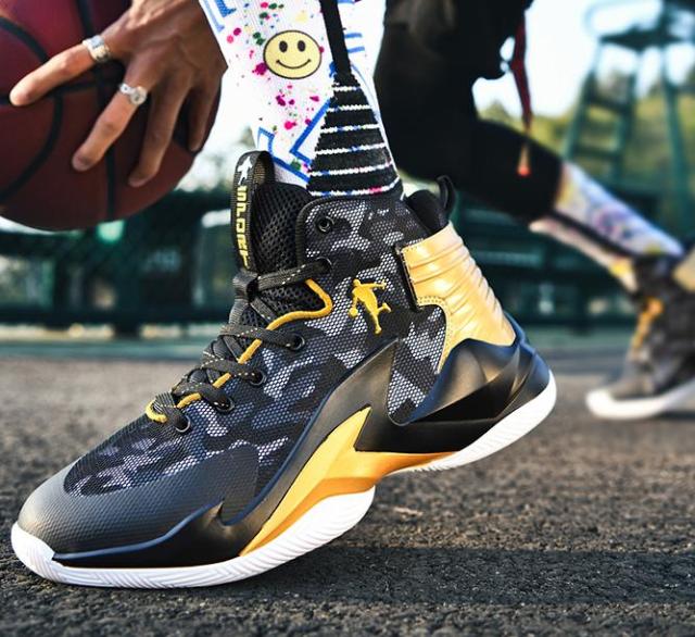 メンズ スニーカー カラーB 24.0cm〜27.5cm 靴 シューズ 防滑 バスケットシューズ 通勤 通学 旅行 【240】