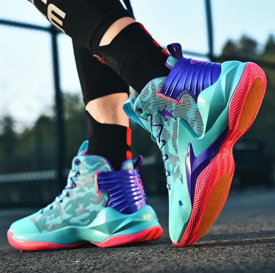 メンズ スニーカー カラーA 24.0cm〜27.5cm 靴 シューズ 防滑 バスケットシューズ 通勤 通学 旅行 【240】