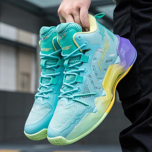 メンズ スニーカー パープル 23.0cm〜27.5cm 靴 シューズ 防滑 バスケットシューズ 通勤 通学 旅行 【245】