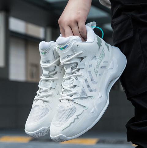メンズ スニーカー ホワイト 23.0cm〜27.5cm 靴 シューズ 防滑 バスケットシューズ 通勤 通学 旅行 【245】