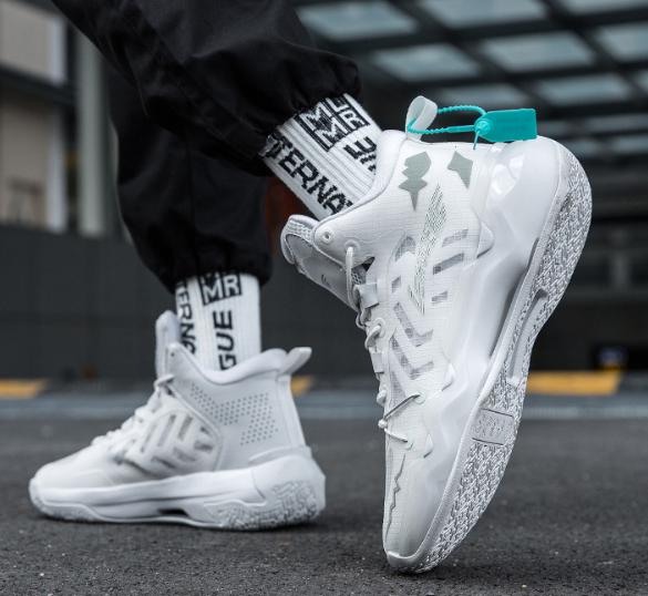 メンズ スニーカー ホワイト 23.0cm〜27.5cm 靴 シューズ 防滑 バスケットシューズ 通勤 通学 旅行 【245】