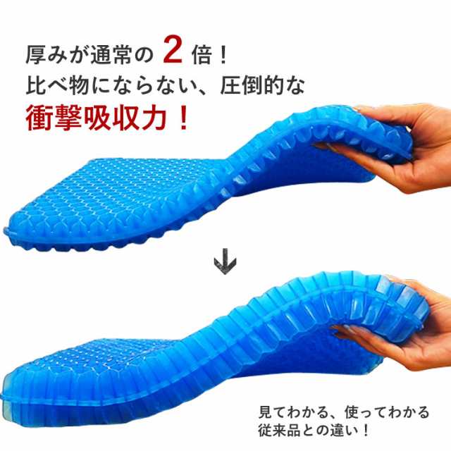 クッション ゲルクッション ジェルクッション 極厚6cm 卵 割れない