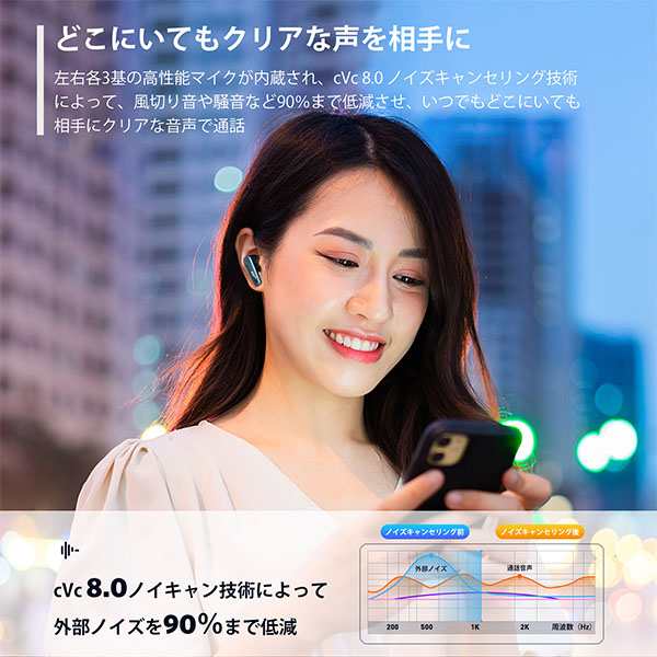 EarFun イヤーファン EarFun Air Pro 3 ブラック ワイヤレスイヤホン