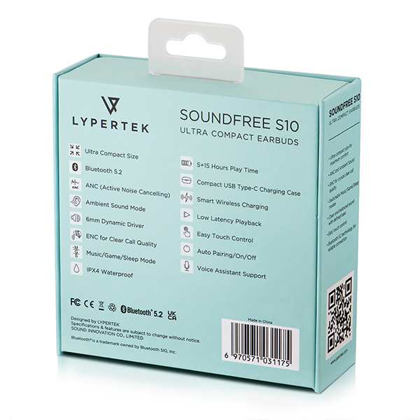 寝ホン LYPERTEK SOUNDFREE S10 グリーン ワイヤレスイヤホン