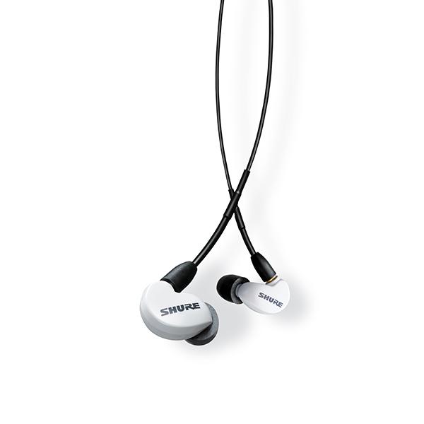 SHURE シュア AONIC215 UNI ホワイト リモコン・マイク付き 有線イヤホン カナル型 リケーブル対応 MMCX 耳掛け プロ仕様 マイク付き 通話 テレワーク メーカー保証2年 長期保証加入可 送料無料 国内正規品の通販は