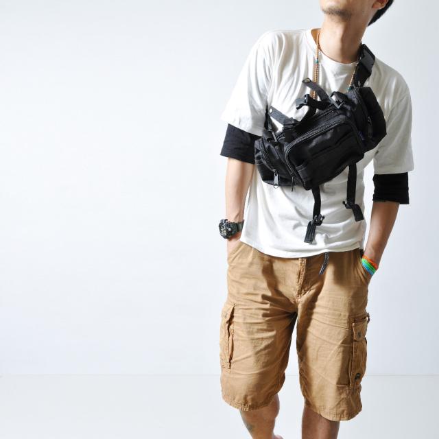 ボディバッグ メンズ レディース ストリート ミリタリー 迷彩 胸バッグ