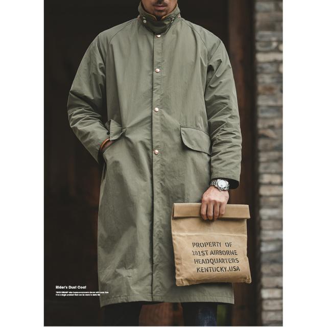 高品質 ミリタリー ロングジャケット メンズ コート モッズコート 防風