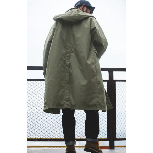 高品質 ミリタリー ロングジャケット メンズ コート モッズコート 防風