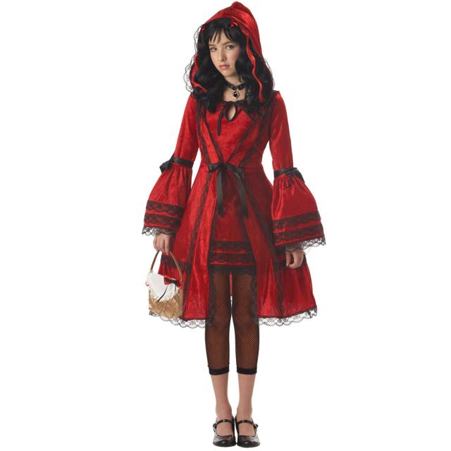 赤ずきん コスプレ 衣装 コスチューム マント エプロン ハロウィン ケープ RED RIDING HOOD