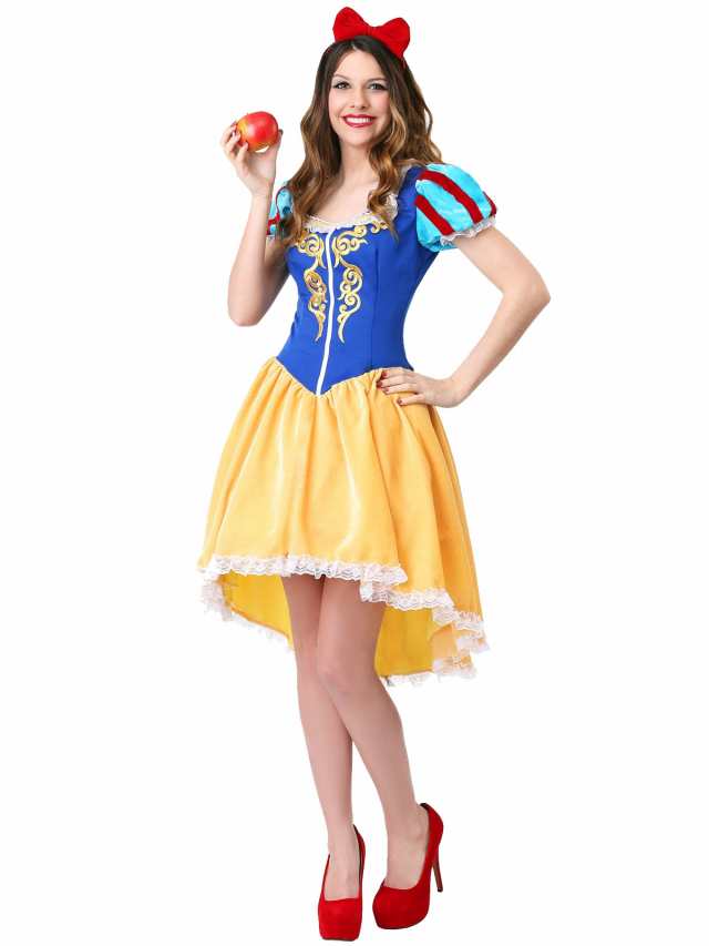 白雪姫 コスチューム コスプレ 大人 衣装 ドレス リボン 仮装 ハロウィン SNOW WHITE｜au PAY マーケット