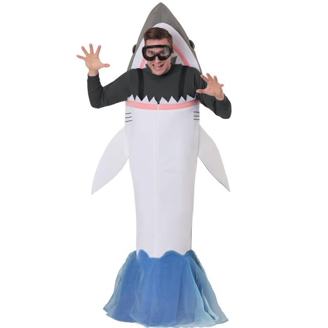 サメ おもしろ 仮装 コスプレ  コスチューム お笑い 爆笑 衣装 SHARK ATTACK COSTUME