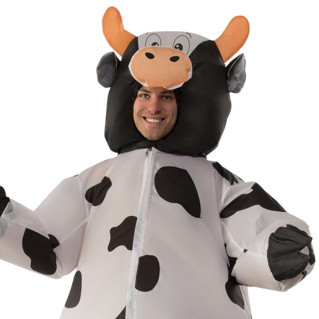 ウシ おもしろ 動物 膨らむ 仮装 コスプレ コスチューム COW COSTUMEの