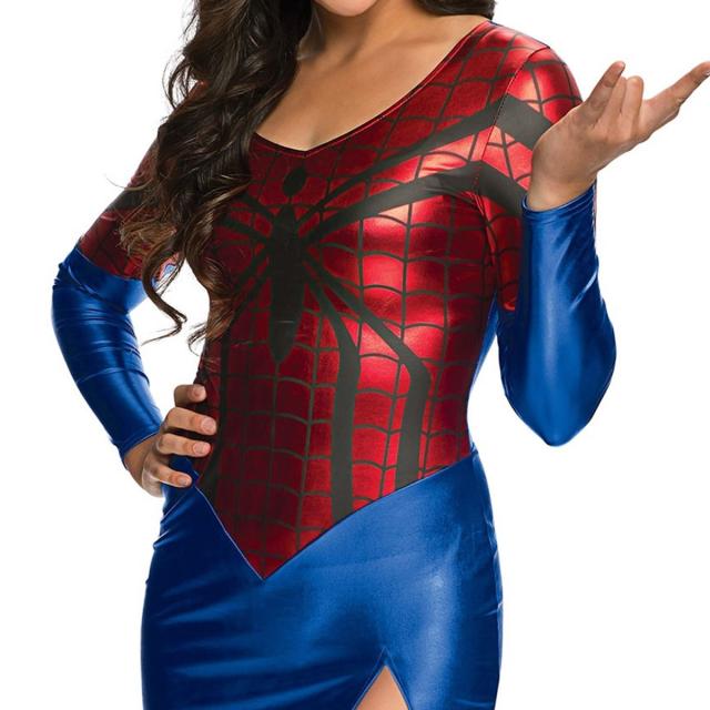 送料無料 スパイダーマン 大人用 スーツ コスプレ コスチューム