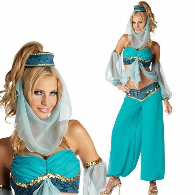 送料無料 アラジン ジャスミン コスプレ コスチューム 衣装 大人 セクシー ドレス Aladdinの通販はau Pay マーケット La La