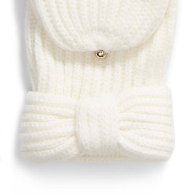 送料無料 ケイトスペード 手袋 リボン レディース スマホ対応 指なし