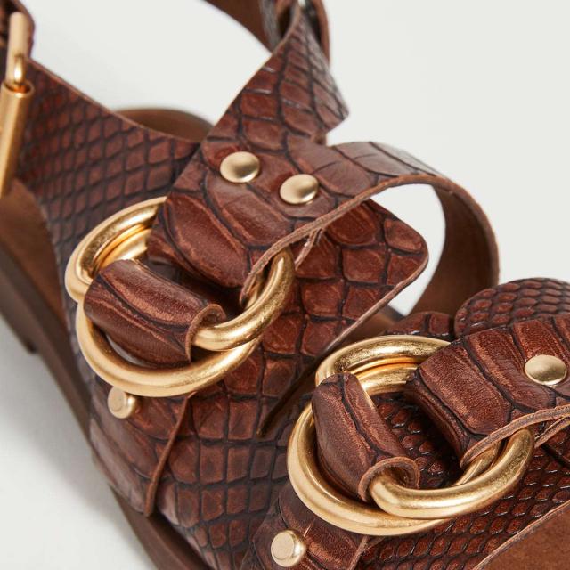 Stella McCartney ウェッジサンダル ブラック/ベージュ ウェッジ