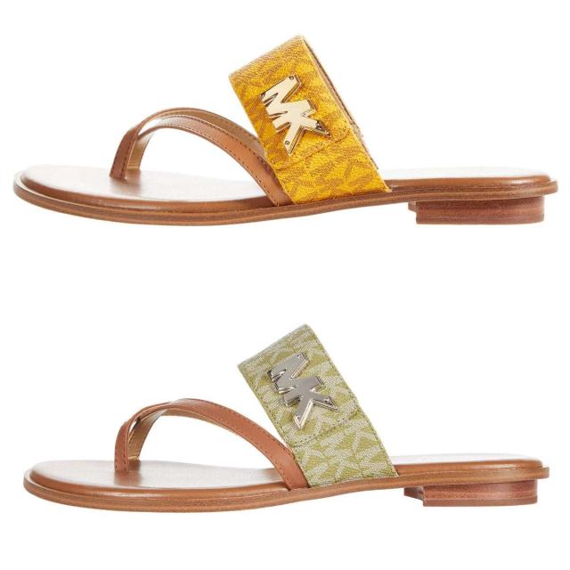 送料無料 マイケルコース サンダル つっかけ ぺたんこ おしゃれ