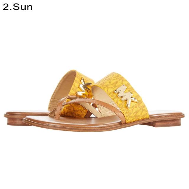 送料無料 マイケルコース サンダル つっかけ ぺたんこ おしゃれ