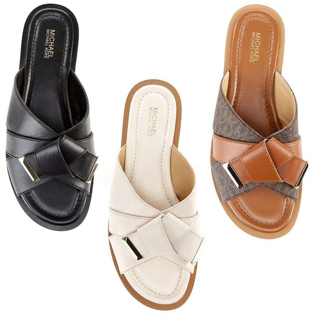 送料無料 マイケルコース サンダル つっかけ ぺたんこ おしゃれ
