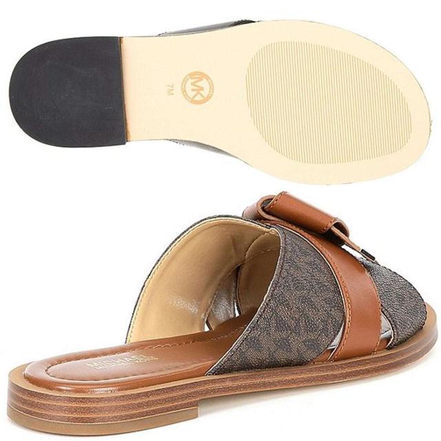 送料無料 マイケルコース サンダル つっかけ ぺたんこ おしゃれ