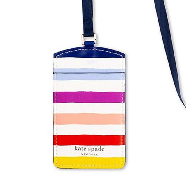 送料無料 ケイトスペード 社員証 ケース ストラップ ブランド ID
