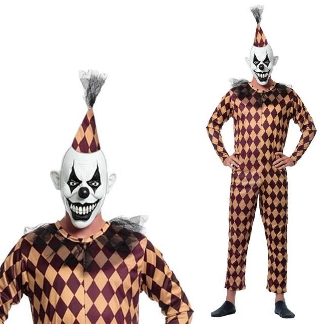 送料無料  ピエロ ホラー スプラッター コスプレ 衣装 仮装 コスチューム イベント