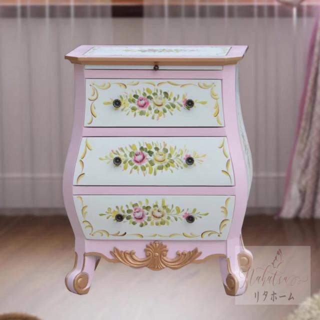 高級感サイドテーブル コンソールテーブル 玄関テーブル 電話台 アンティーク調の通販は