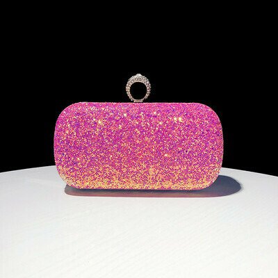 O7クラッチバッグ レディース バッグ クリスタルショルダーバッグ キラキラ．ラインストン パーティーバック