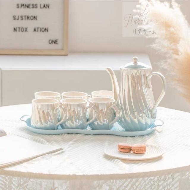 高級ティー・コーヒーカップセット ティーカップ 6客セット 陶磁器ティーセット 22,987円