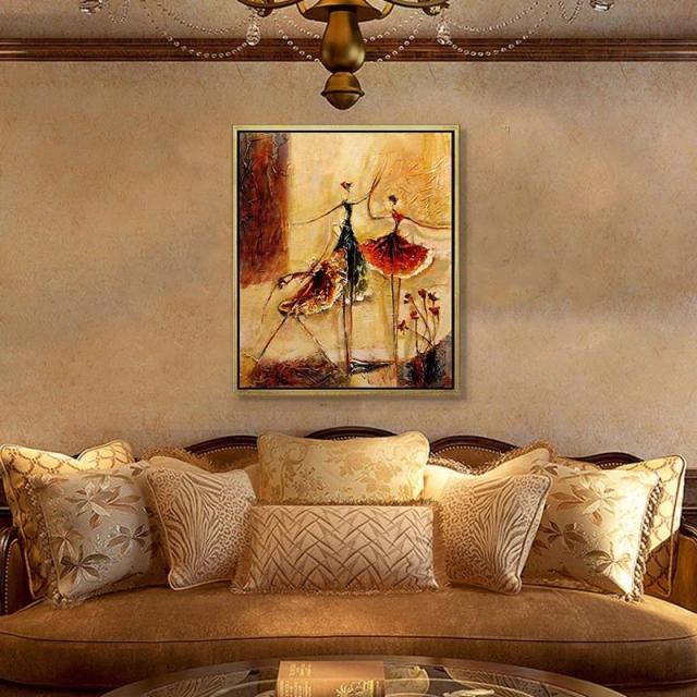 手作り油画 額つき 美術品 絵画インテリア壁飾り 油絵壁画 オーダー