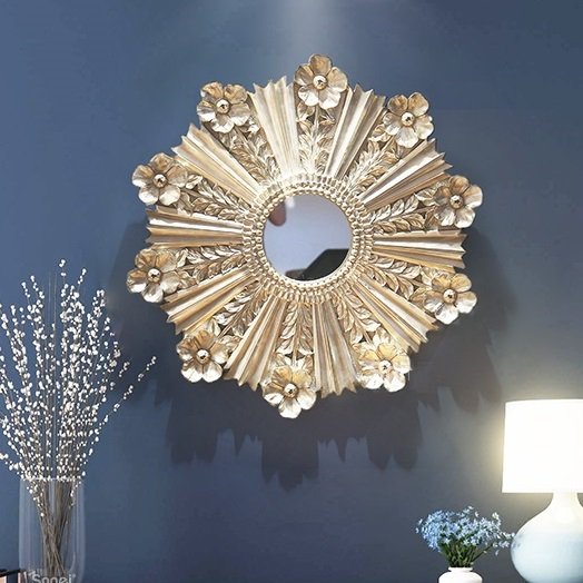 M39壁掛け鏡 部屋飾り 壁掛け 壁掛けミラー ウォールミラー 高級豪華鏡 工芸品の通販は