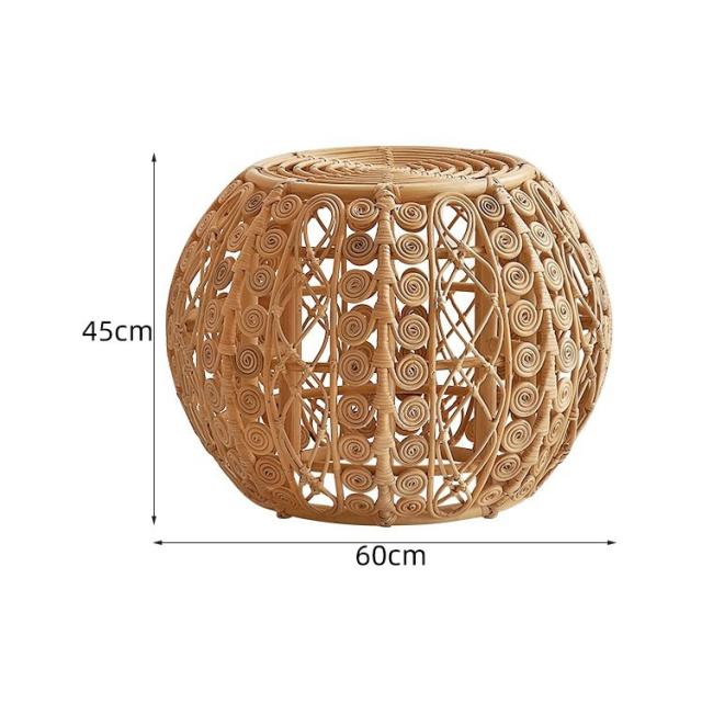 WT64竹.籐ローテーブル 飾り台 リビングテーブル 電話台 センターテーブル サイドテーブル ミニテーブル 寝室用テーブル 色が選べます