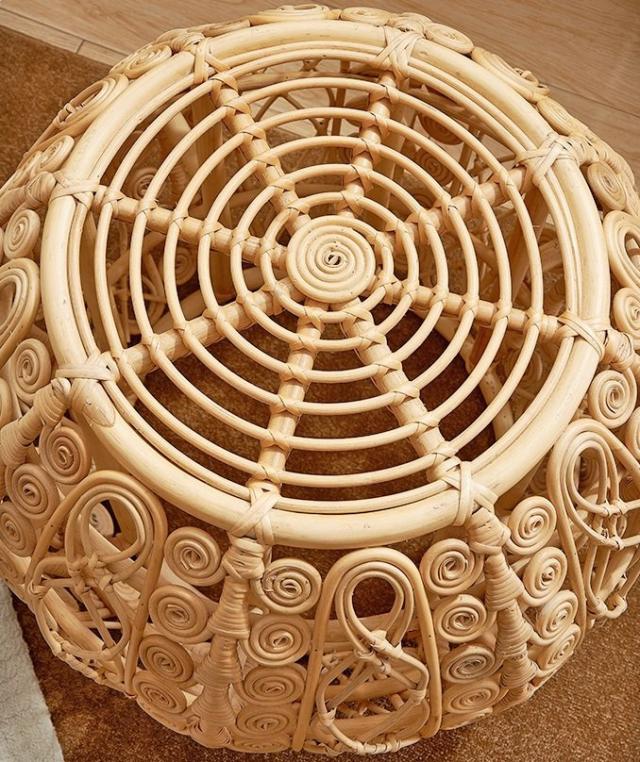 WT64竹.籐ローテーブル 飾り台 リビングテーブル 電話台 センターテーブル サイドテーブル ミニテーブル 寝室用テーブル 色が選べます