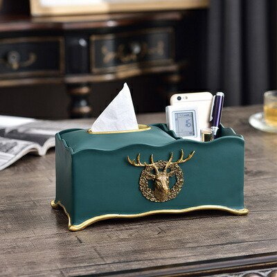 TI68-5高級感のある ．ティッシュケース 小物入れ 収納付きの通販は