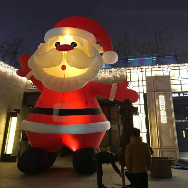 クリスマス 飾り サンタさん 6m デコレーション ライトアップ インフレータブル 膨らます イベント パーティー 庭 デコレーションの通販は