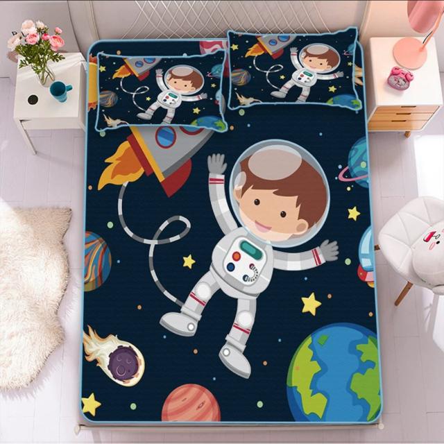 20220714-87 夏用冷感ベッド シート3点セット 寝具 敷パット 150x200cm