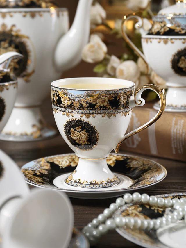 高級ティーカップ＆ソーサー 6客セット 高級ティーカップ＆ソーサー 6