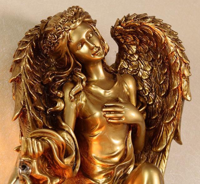 20220717-27 高級壁掛け照明 天使 壁掛け灯 インテリア照明 玄関灯 ．アンティークの通販は