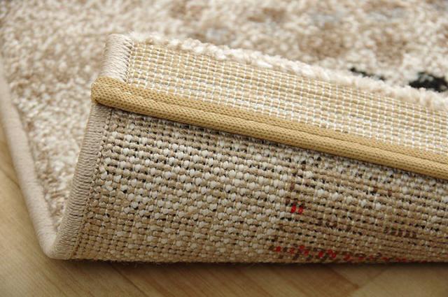 20220723-50 ウィルトンカーペット 絨毯 ウィルトン織り ベージュ ギャッベ柄 抗菌防トルコ製