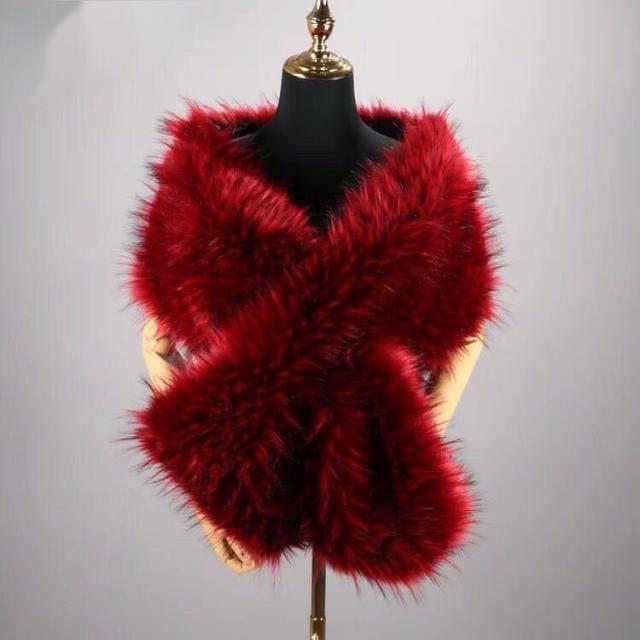 毛皮風ミンクケープ ．ファーショール ファーストール ポンチョ ボレロ ストール．