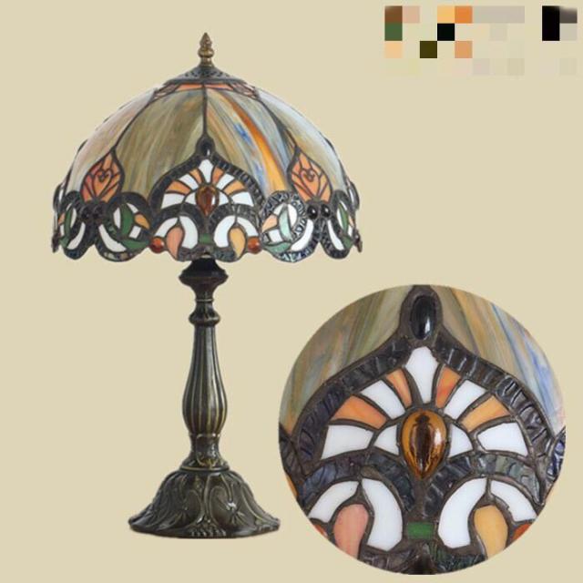 ステンドグラスランプ 卓上スタンド 豪華テーブルランプ 卓上照明