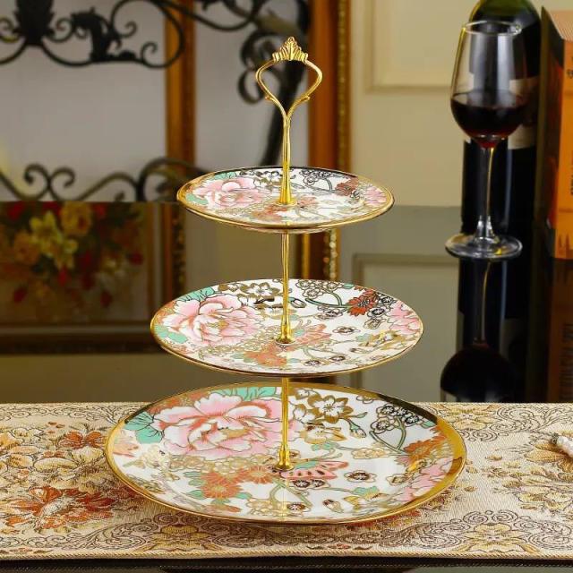 ケーキ スタンド プレート 3段セット アフタヌーンティー フルーツ トレー 皿