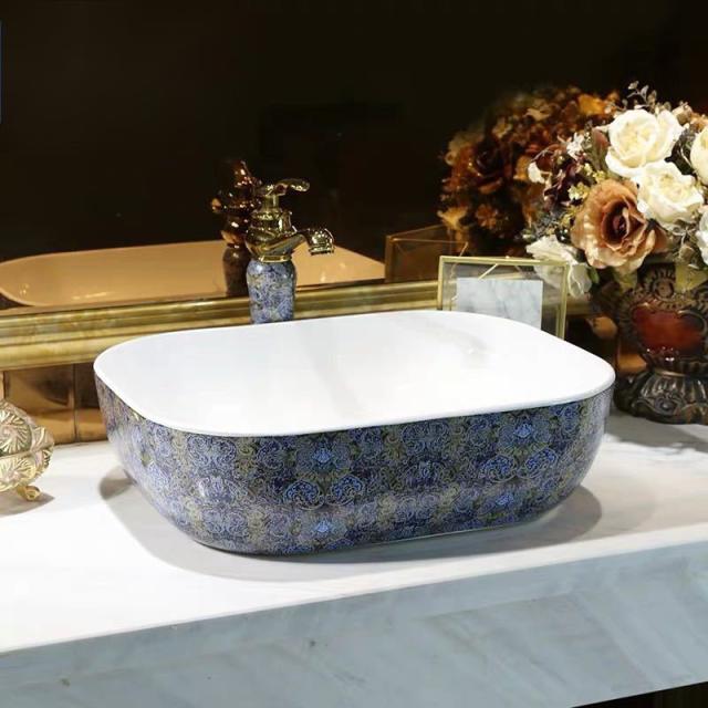 洗面ボウルセット 洗面ボール 陶器 手水鉢 手洗器 手洗い鉢 洗面器 蛇口 排水金具付．