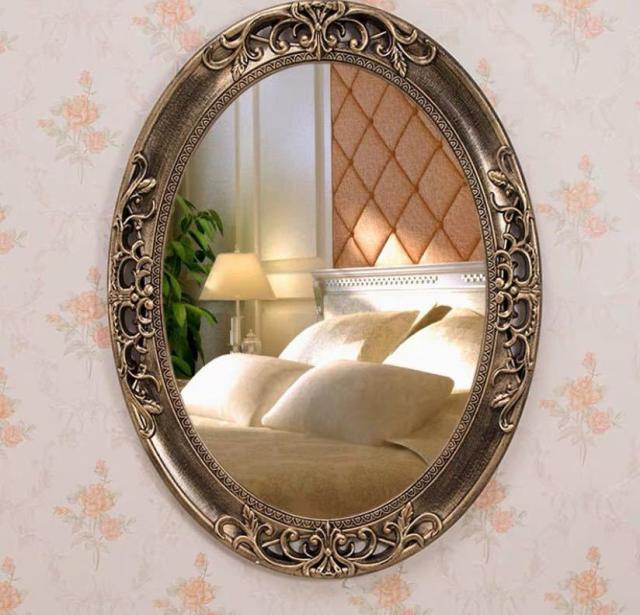 壁掛け鏡 壁掛け 壁掛けミラー ウォールミラ 60x80cm 高級豪華鏡 アンティーク調