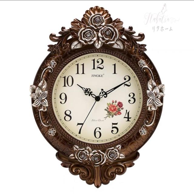 掛けクロック 壁掛け時計 かけ時計 ．花柄姫系雑貨の通販は 36,976円