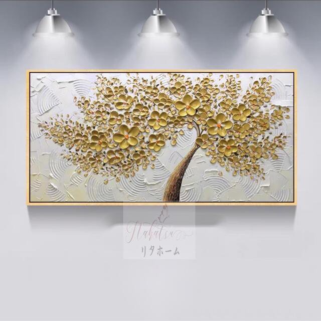 手作り油画 額つき 美術品 絵画インテリア壁飾り 油絵壁画 オーダー