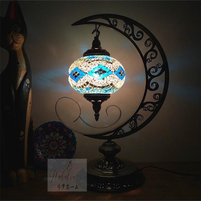 高級感溢れる トルコ風 ステンドグラス テーブルランプ 照明卓上スタンド 手作りの通販は
