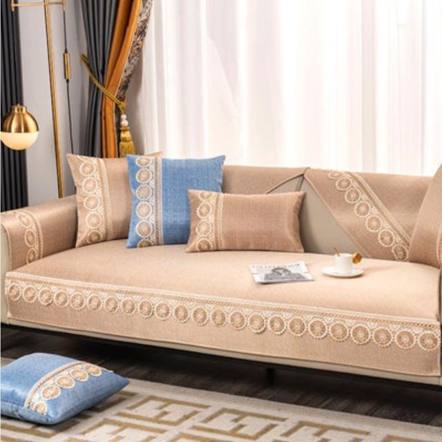 SO152夏用冷感ソファーシート ソファーカバー シーズン通用タイプ サイズオーダー可能 滑りどめ生地 1点セット 10,603円